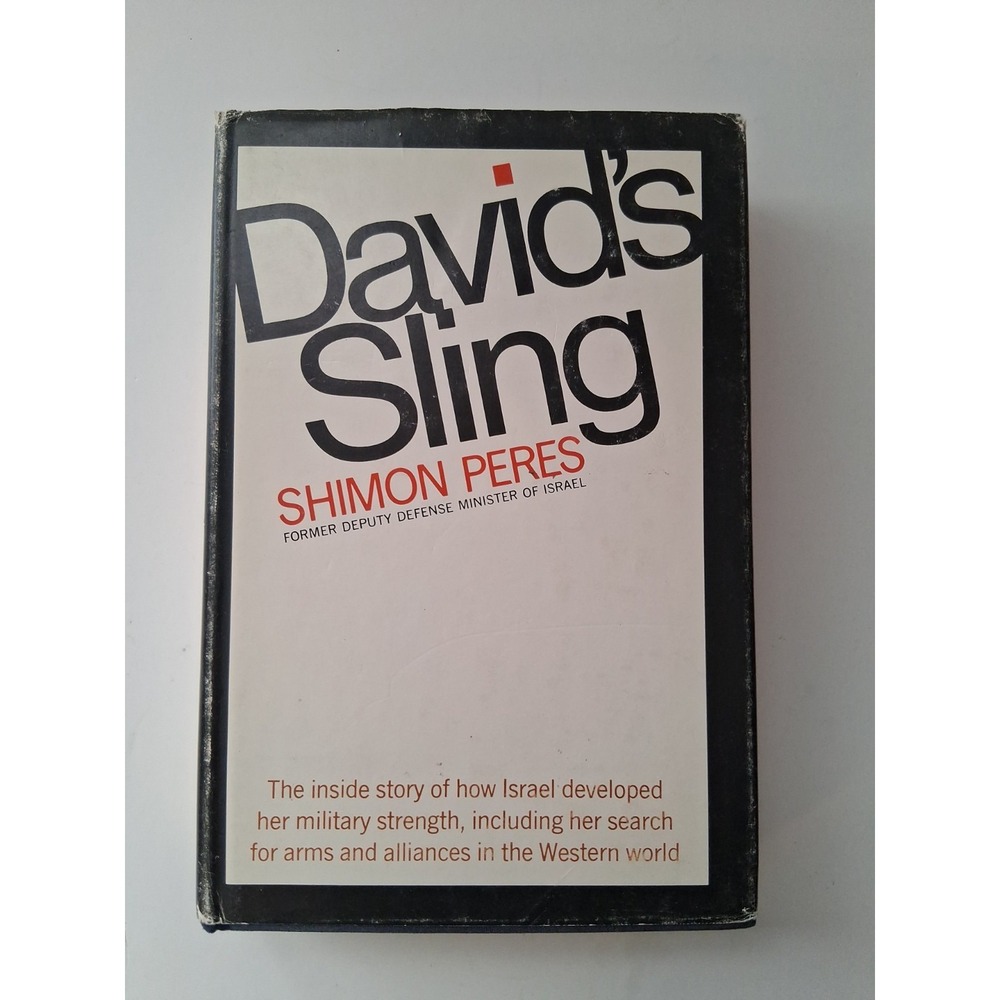 Shimon Peres / DAVID'S SLING 1st American Edition 1970 HCDJ Israel Diplomacy